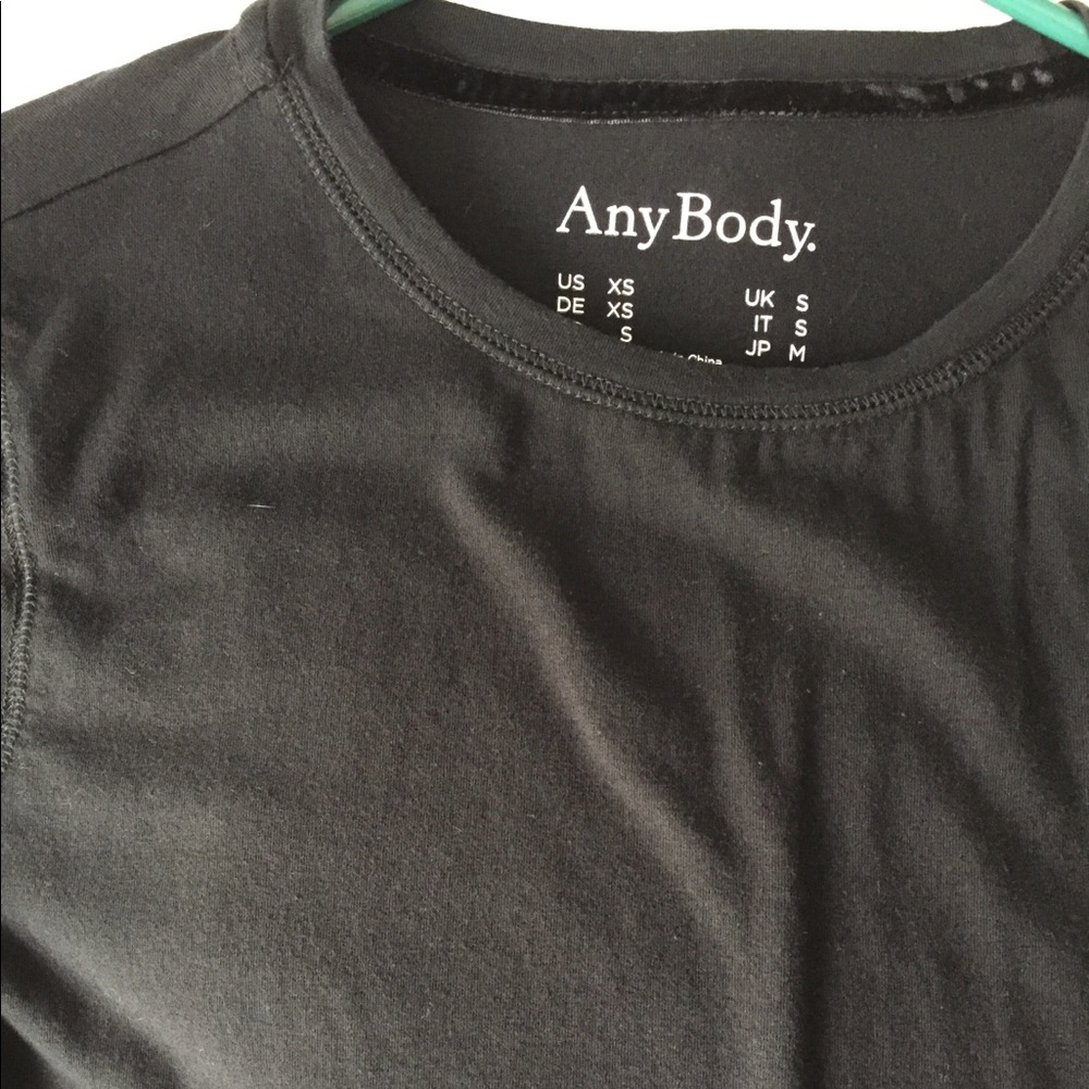 AnyBody Crossover wrap long sleeve Top XS black - Picture 4 of 7